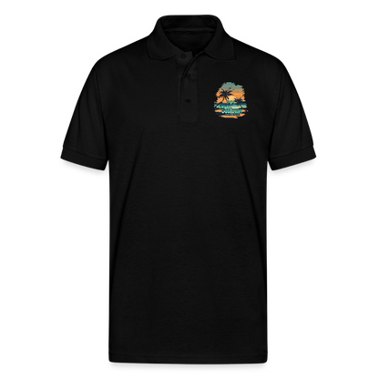 Enjoy Every God Day Gildan Unisex 50/50 Jersey Polo - black