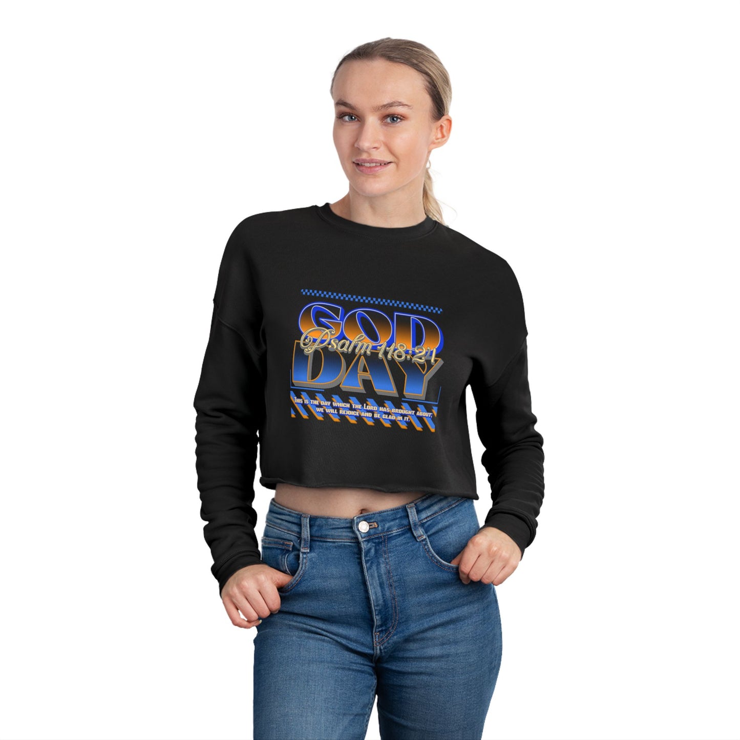 "God Day" Women's Cropped Sweatshirt