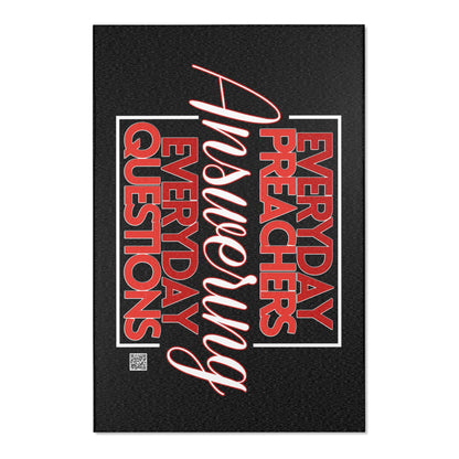 Everyday Preachers... Area Rugs [Red/White Text] - Horizontal