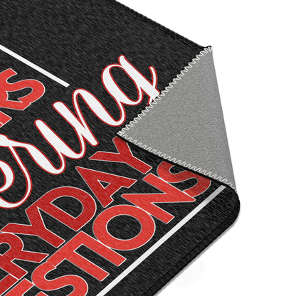 Everyday Preachers... Area Rugs [Red/White Text] - Horizontal