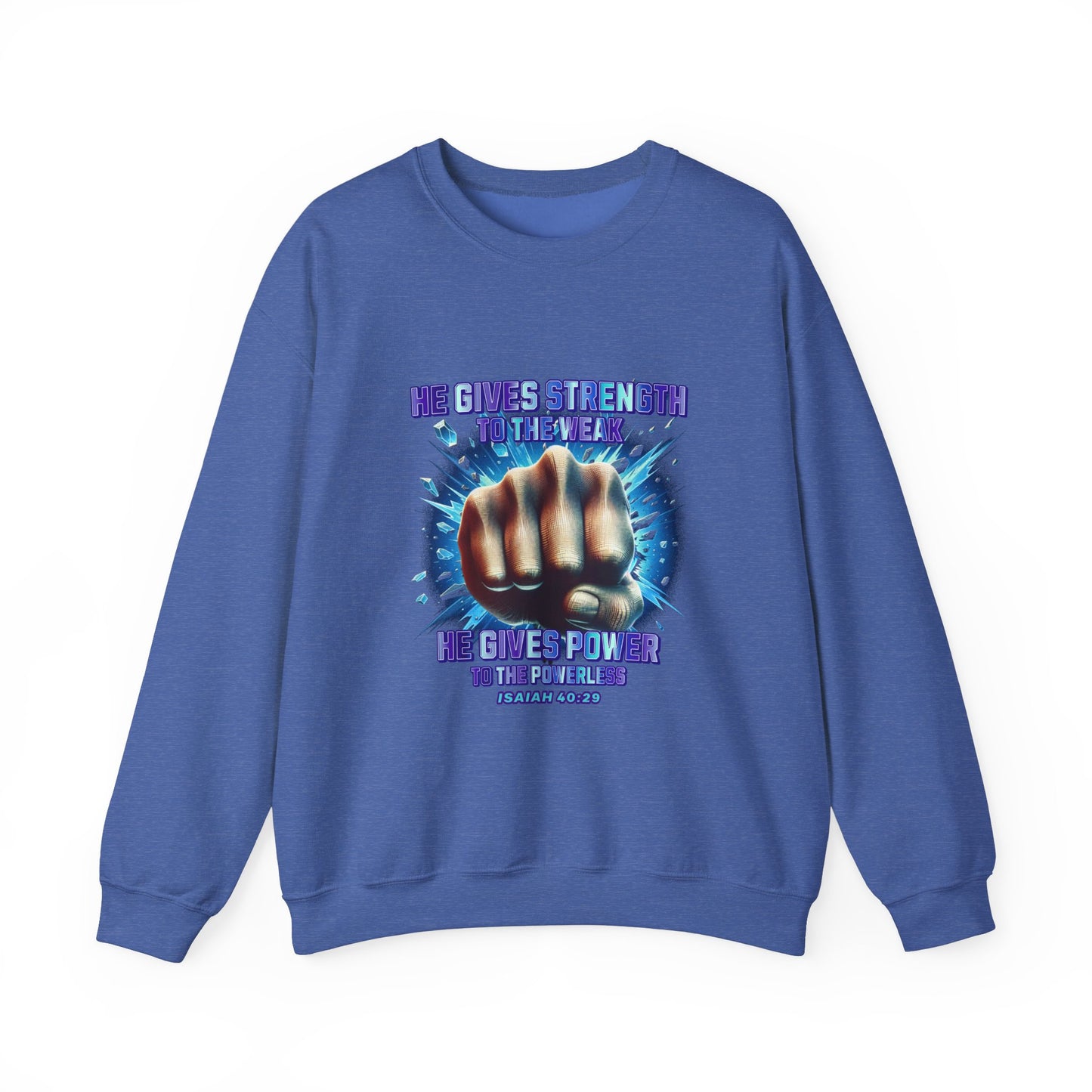 "Isaiah 40:29" Unisex Heavy Blend™ Crewneck Sweatshirt