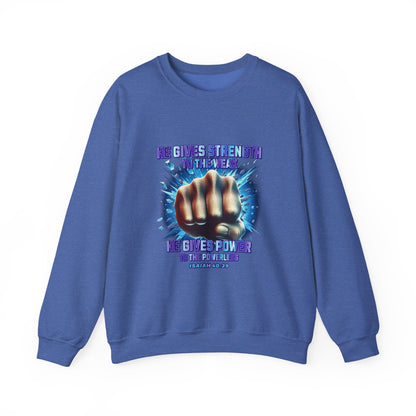 "Isaiah 40:29" Unisex Heavy Blend™ Crewneck Sweatshirt