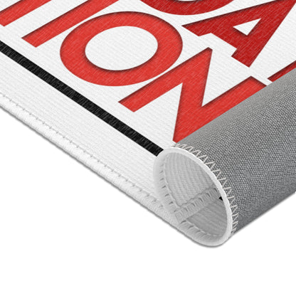 Everyday Preachers... Area Rugs [Red/Black Text] - Horizontal