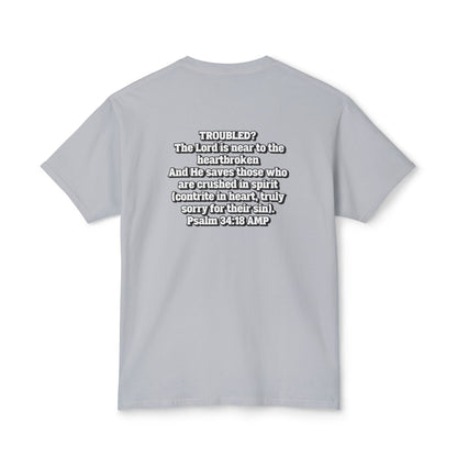 "Troubled? Get to God!" Unisex HD Cotton™ T-shirt