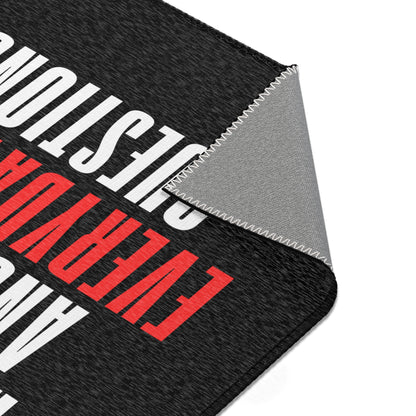 Everyday Preachers... Area Rugs [Red/White Text]