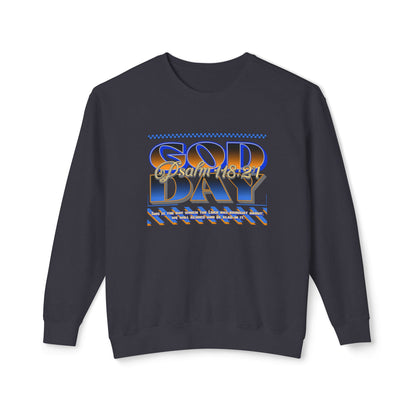 "God Day" Unisex Lightweight Crewneck Sweatshirt w/no Sleeve Text