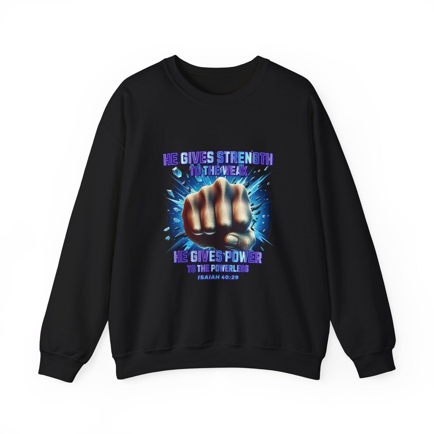 "Isaiah 40:29" Unisex Heavy Blend™ Crewneck Sweatshirt