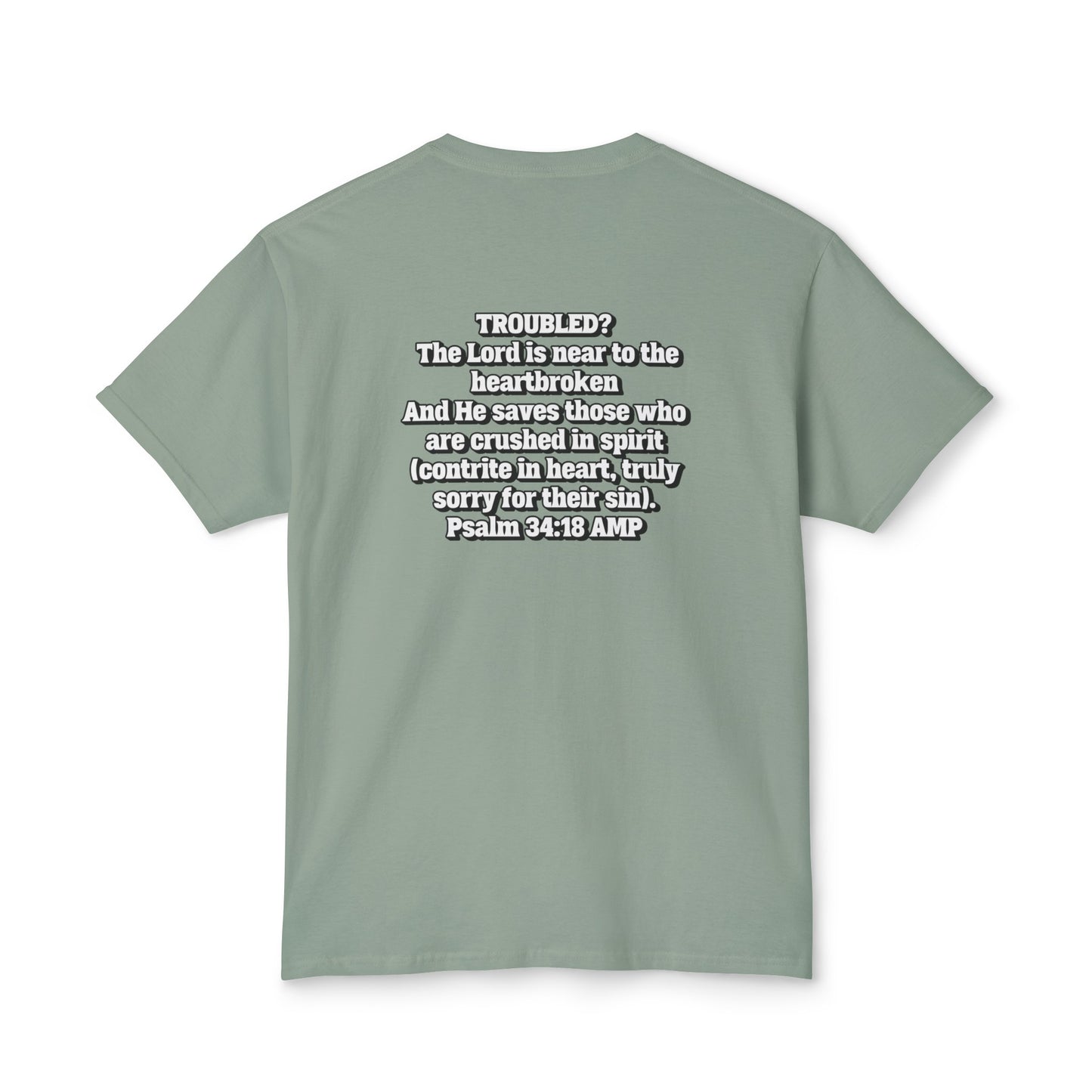"Troubled? Get to God!" Unisex HD Cotton™ T-shirt