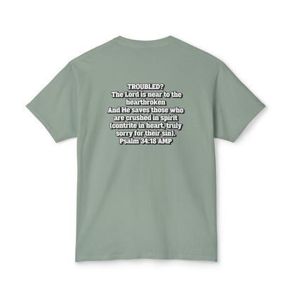 "Troubled? Get to God!" Unisex HD Cotton™ T-shirt