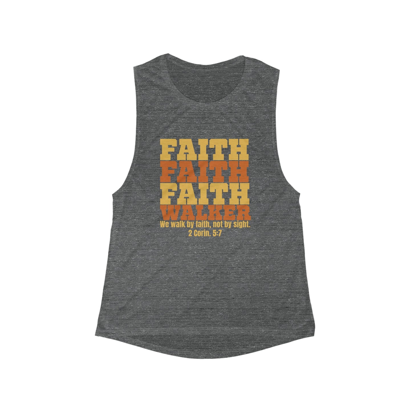 "Faith Walker" Women's Muscle Tank - Inspirational Flowy Sleeveless Top