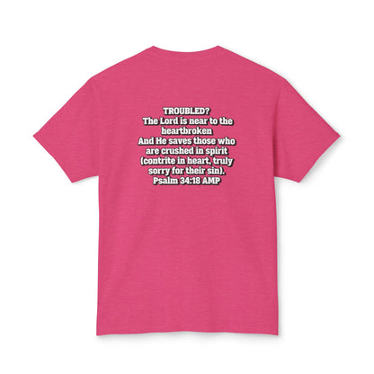 "Troubled? Get to God!" Unisex HD Cotton™ T-shirt