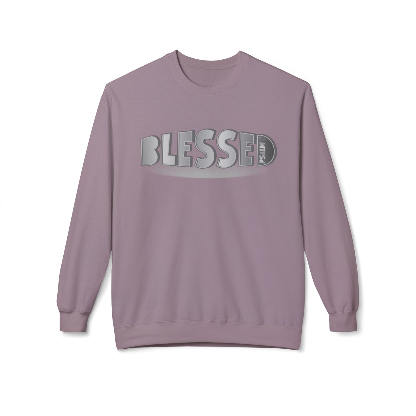 "Blessed - Psalm 1" Unisex Midweight Softstyle Fleece Crewneck Sweatshirt