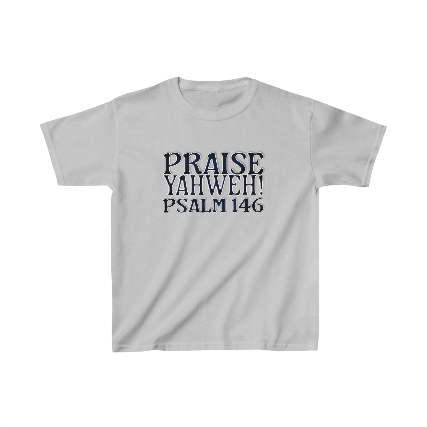 Praise Yahweh -Kids Heavy Cotton™ Tee - BlackPrint