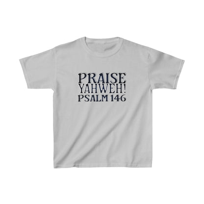 Praise Yahweh -Kids Heavy Cotton™ Tee - BlackPrint