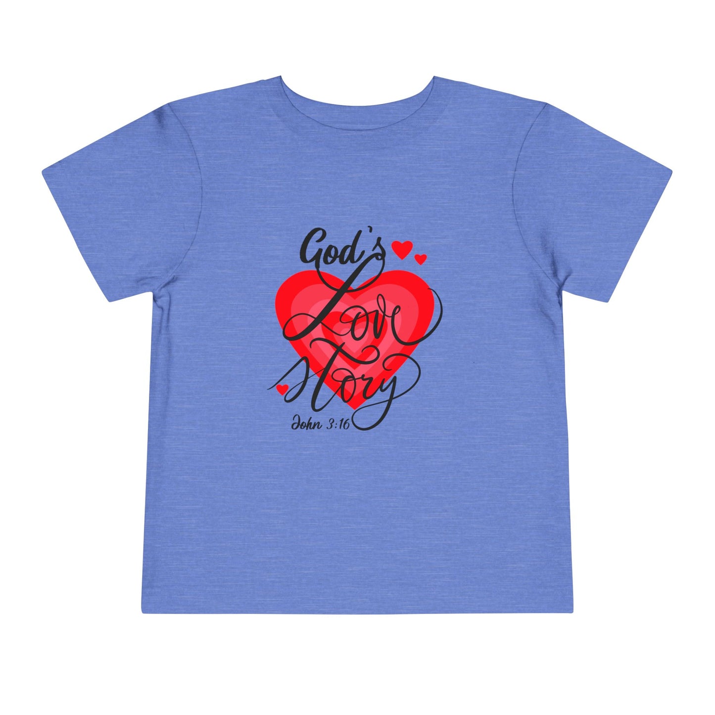 "God's Love Story" Toddler Short Sleeve Tee