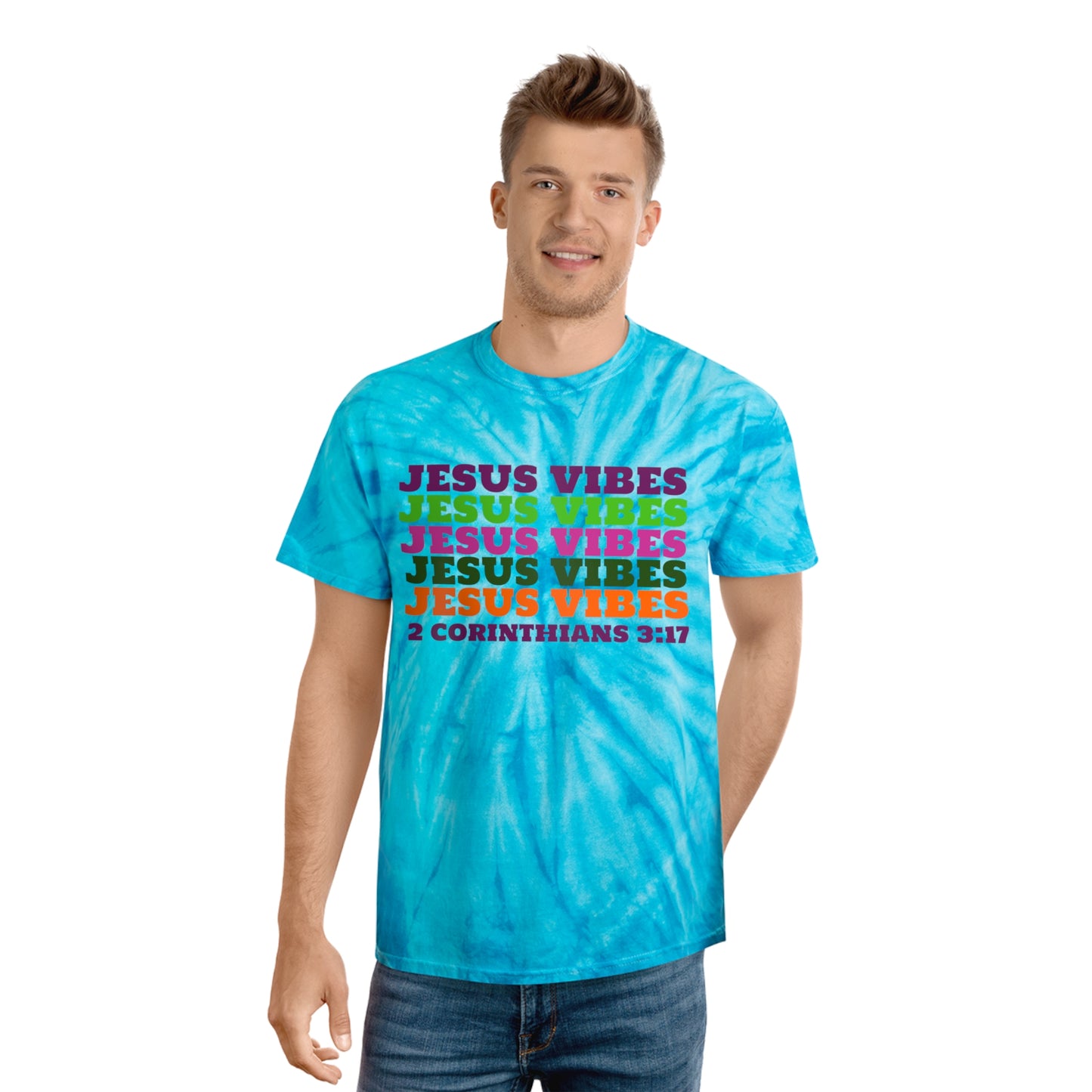 Jesus Vibes Tie-Dye Tee, Cyclone