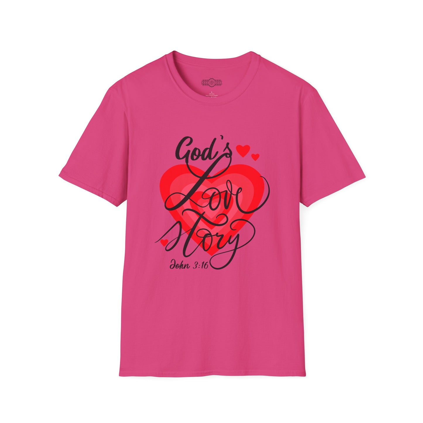 "God's Love Story" Unisex Softstyle T-Shirt