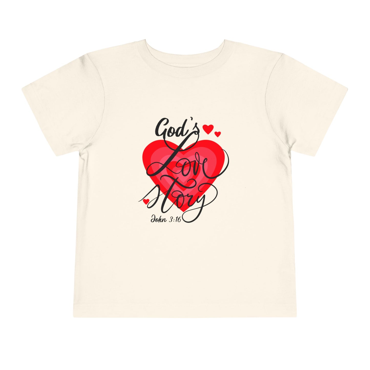 "God's Love Story" Toddler Short Sleeve Tee