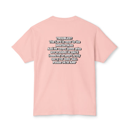 "Troubled? Get to God!" Unisex HD Cotton™ T-shirt