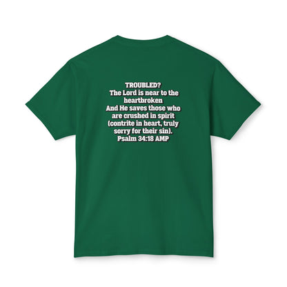 "Troubled? Get to God!" Unisex HD Cotton™ T-shirt