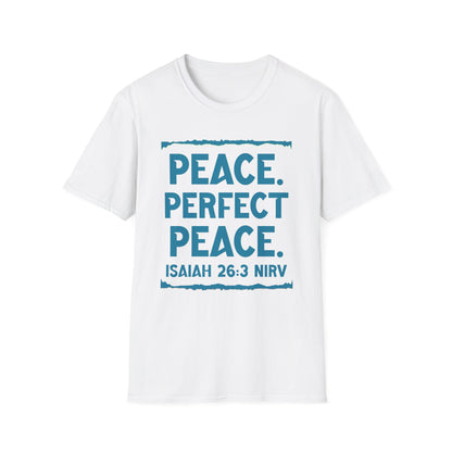 Peace. Faithful Isaiah 26:3 Softstyle T-Shirt