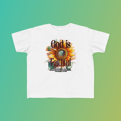 "God is Faithful" Toddler's Fine Jersey Tee