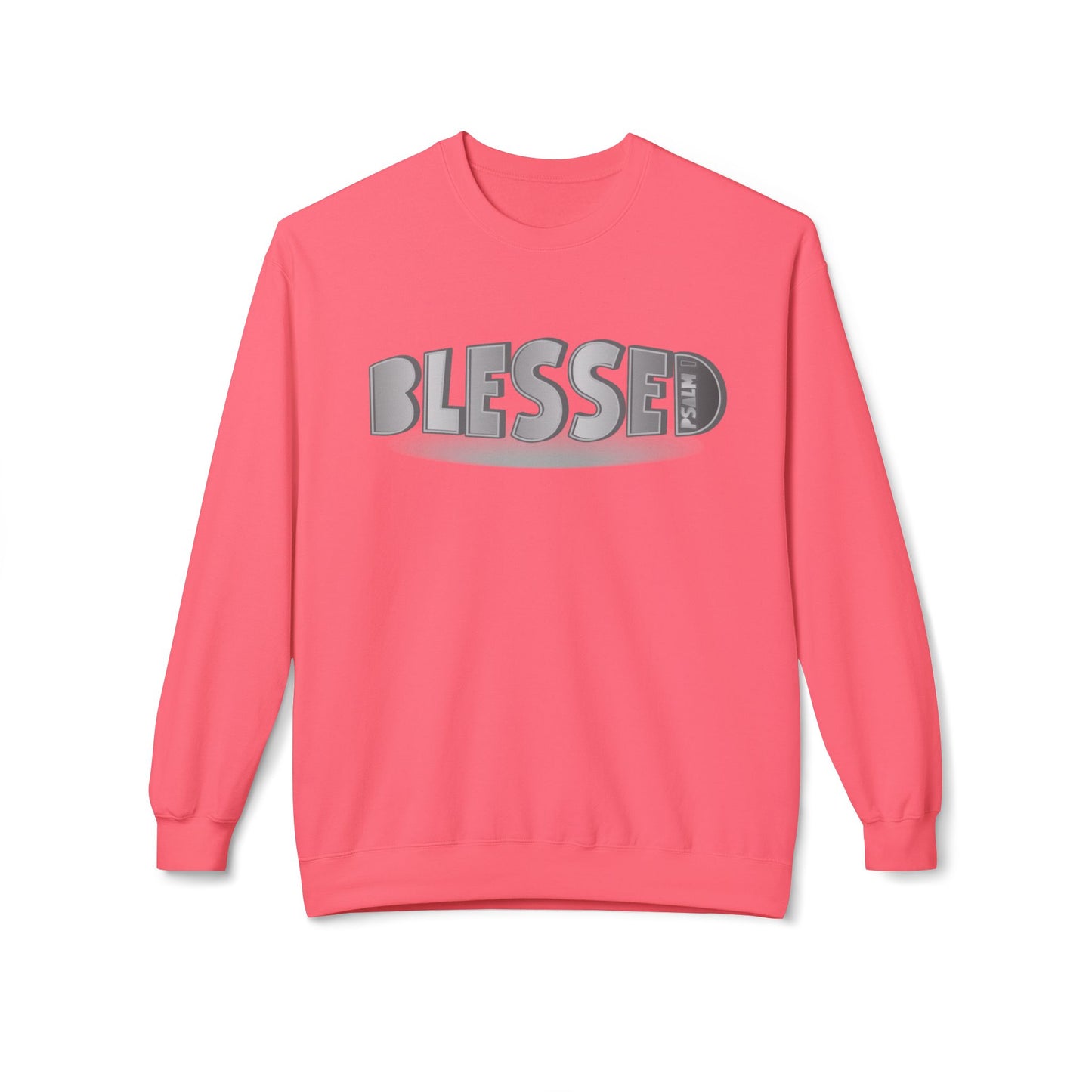 "Blessed - Psalm 1" Unisex Midweight Softstyle Fleece Crewneck Sweatshirt