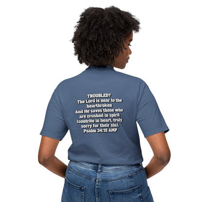 "Troubled? Get to God!" Unisex HD Cotton™ T-shirt