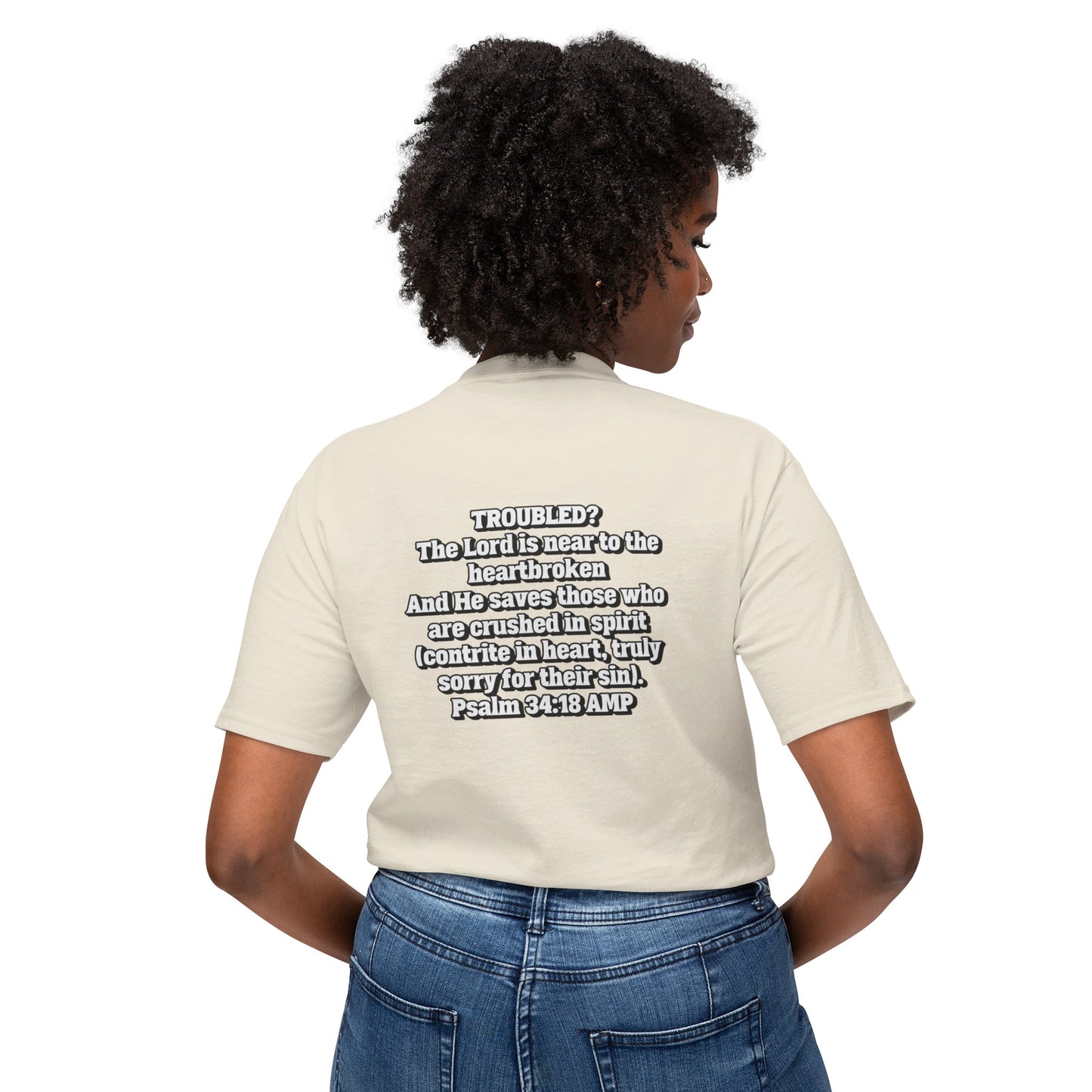 "Troubled? Get to God!" Unisex HD Cotton™ T-shirt