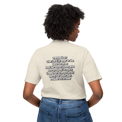 "Troubled? Get to God!" Unisex HD Cotton™ T-shirt