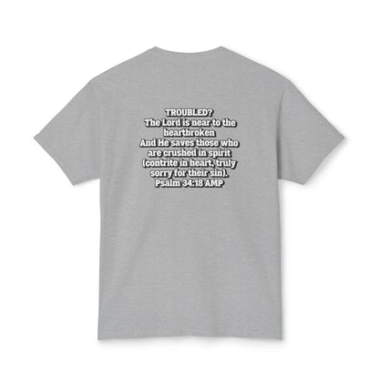 "Troubled? Get to God!" Unisex HD Cotton™ T-shirt