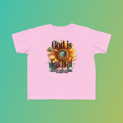 "God is Faithful" Toddler's Fine Jersey Tee