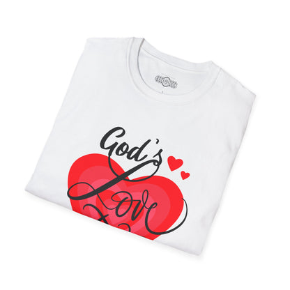 "God's Love Story" Unisex Softstyle T-Shirt