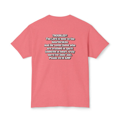"Troubled? Get to God!" Unisex HD Cotton™ T-shirt