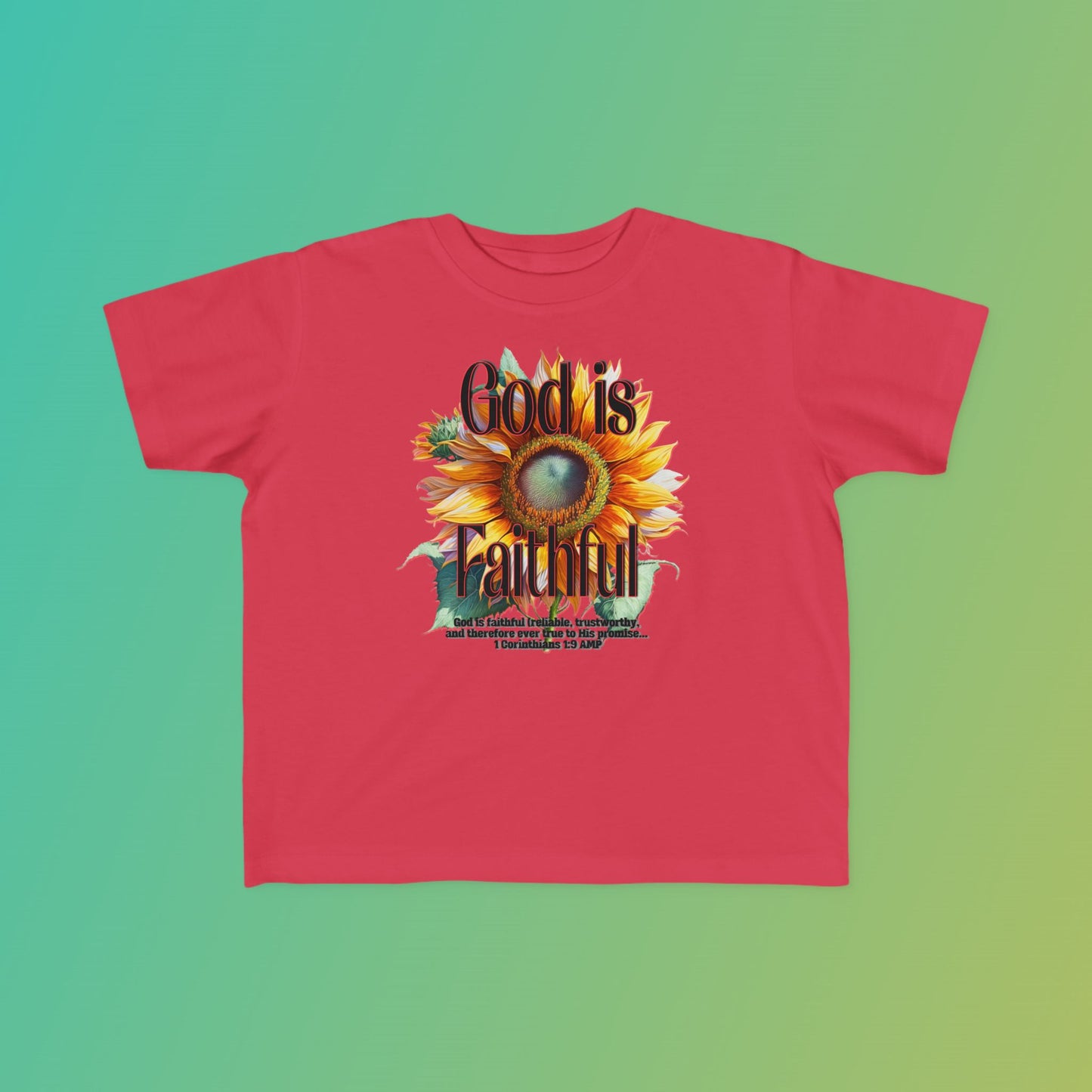 "God is Faithful" Toddler's Fine Jersey Tee