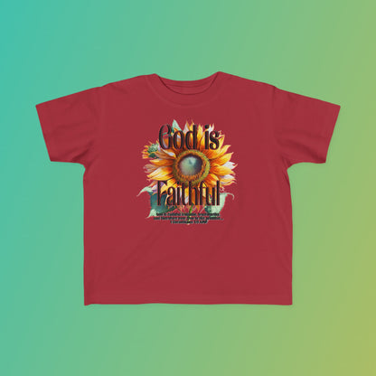 "God is Faithful" Toddler's Fine Jersey Tee