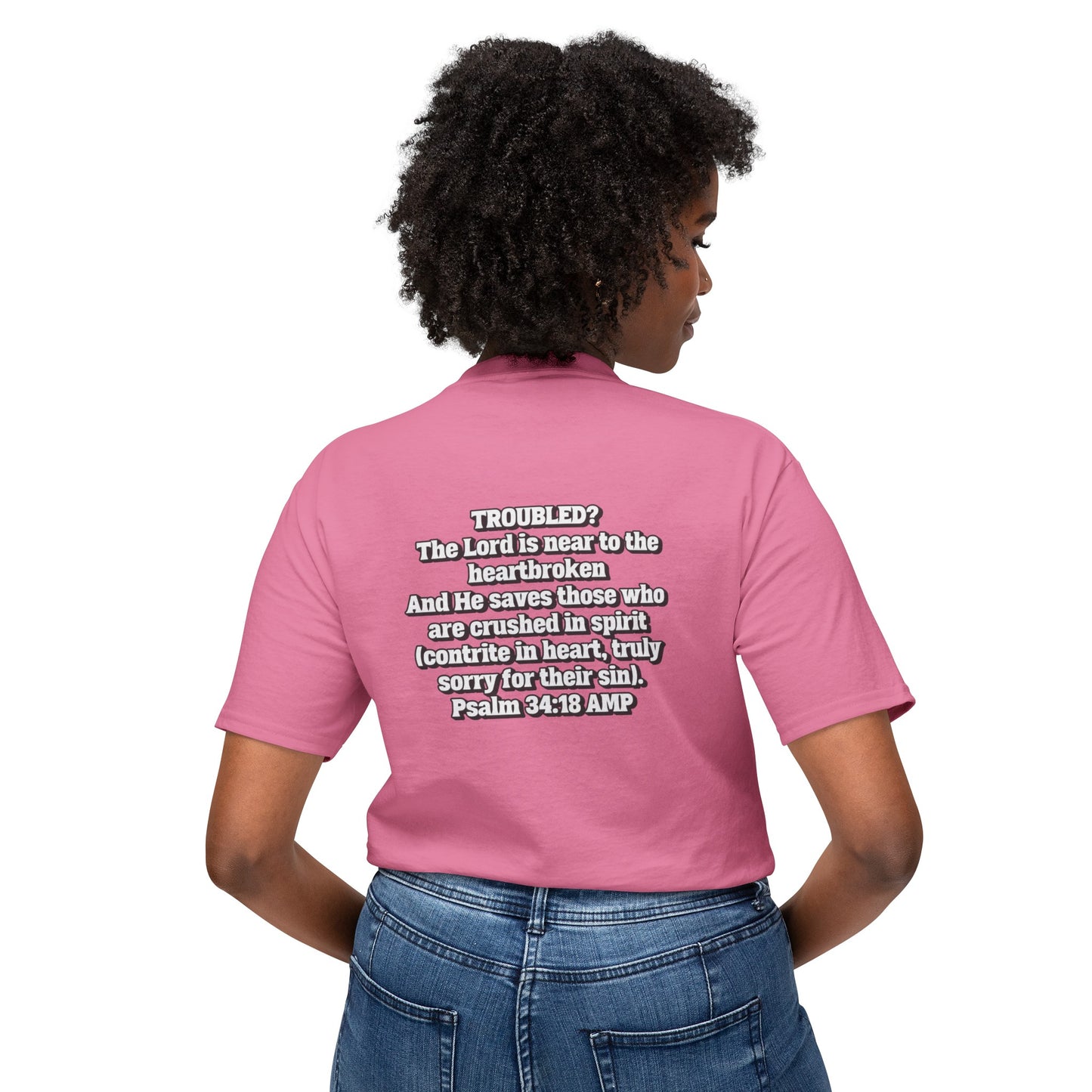"Troubled? Get to God!" Unisex HD Cotton™ T-shirt