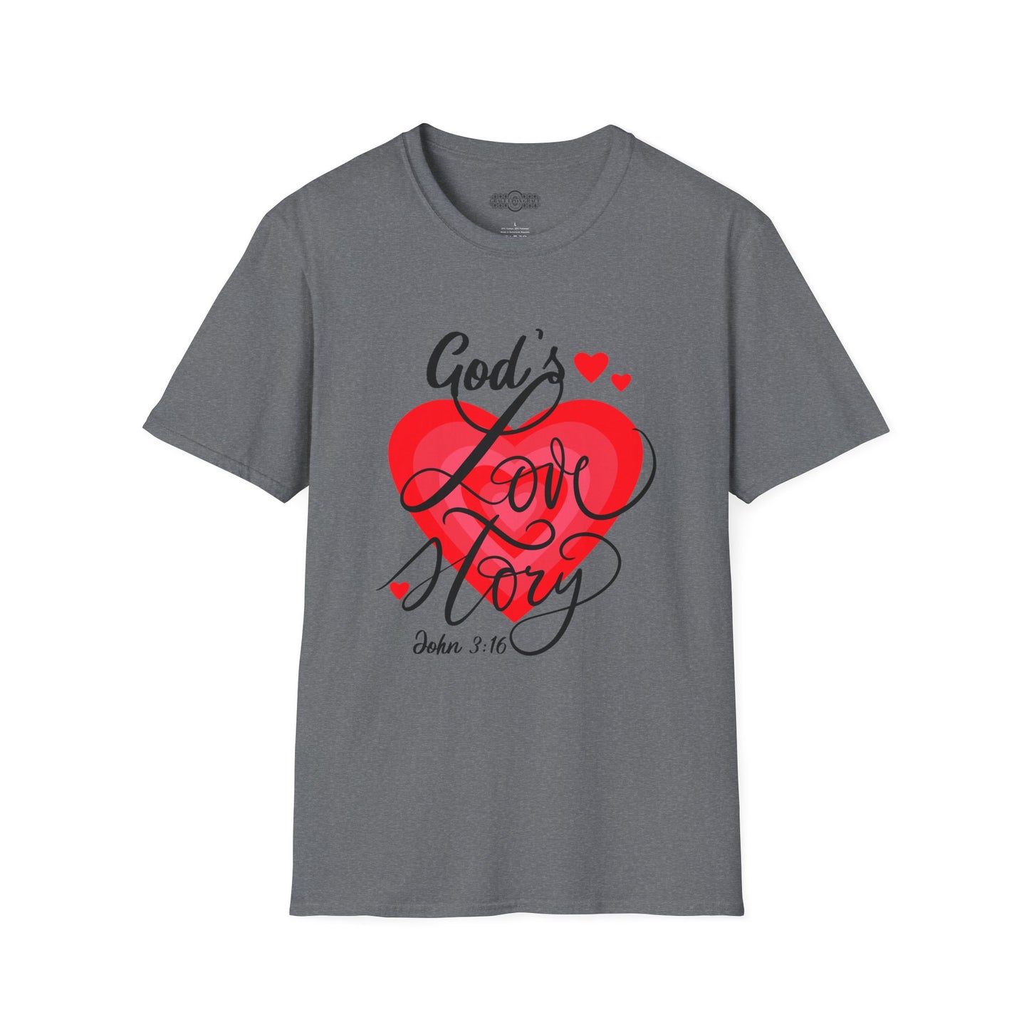 "God's Love Story" Unisex Softstyle T-Shirt