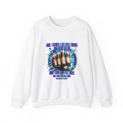 "Isaiah 40:29" Unisex Heavy Blend™ Crewneck Sweatshirt