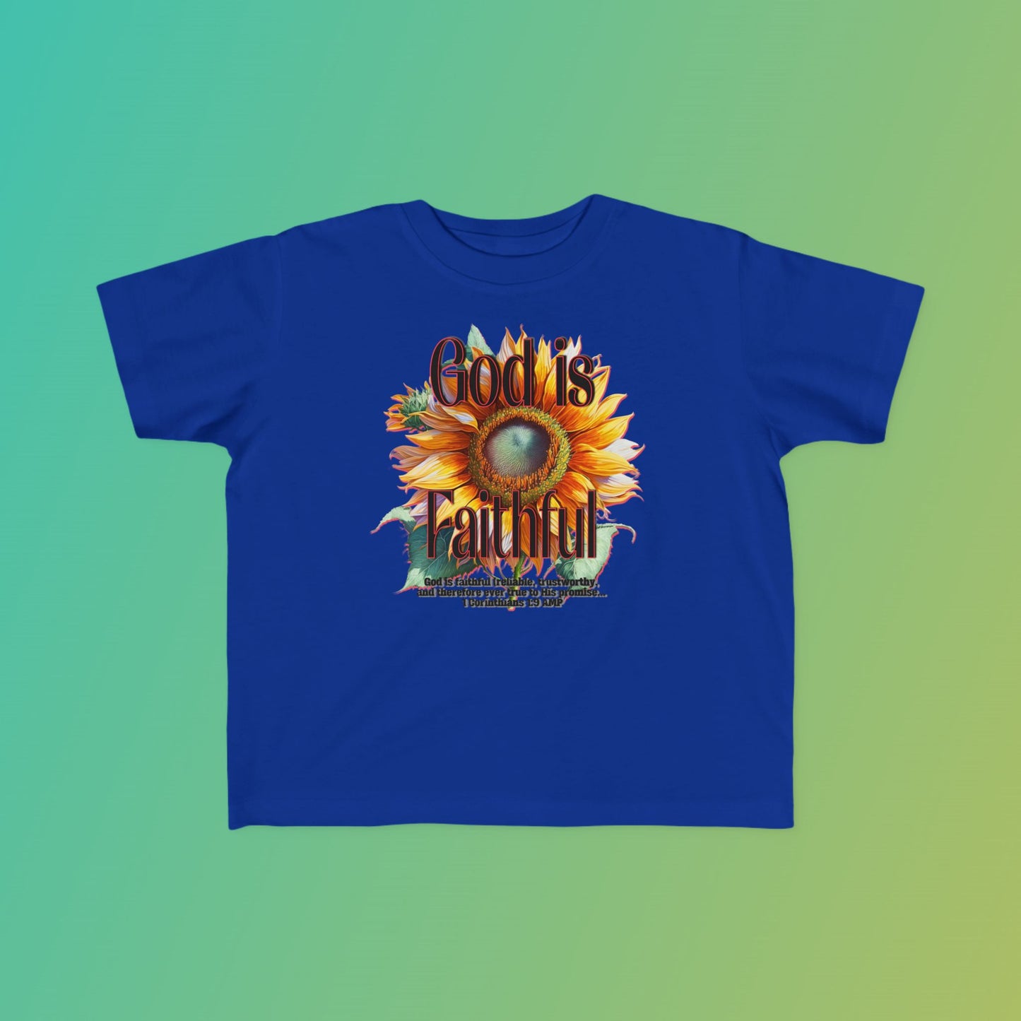 "God is Faithful" Toddler's Fine Jersey Tee