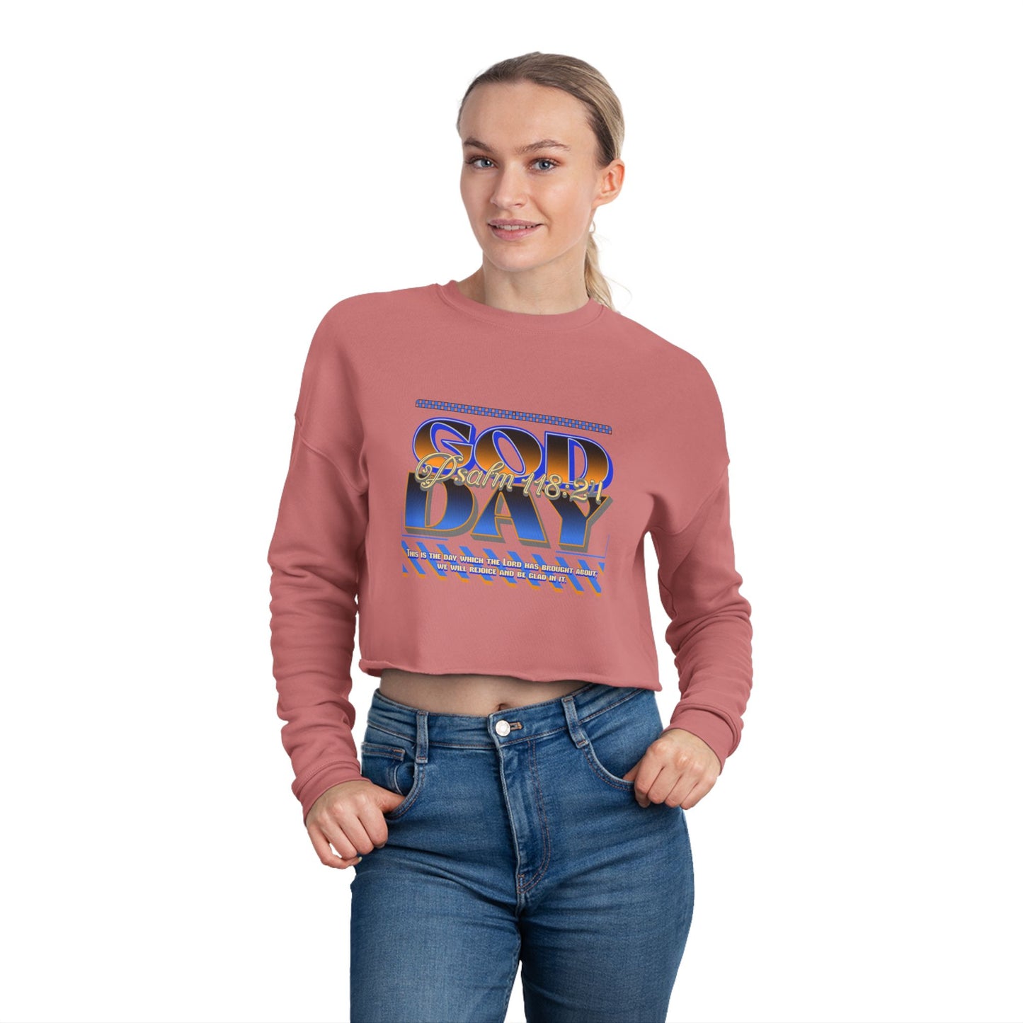 "God Day" Women's Cropped Sweatshirt