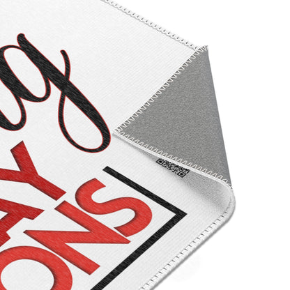 Everyday Preachers... Area Rugs [Red/Black Text] - Horizontal