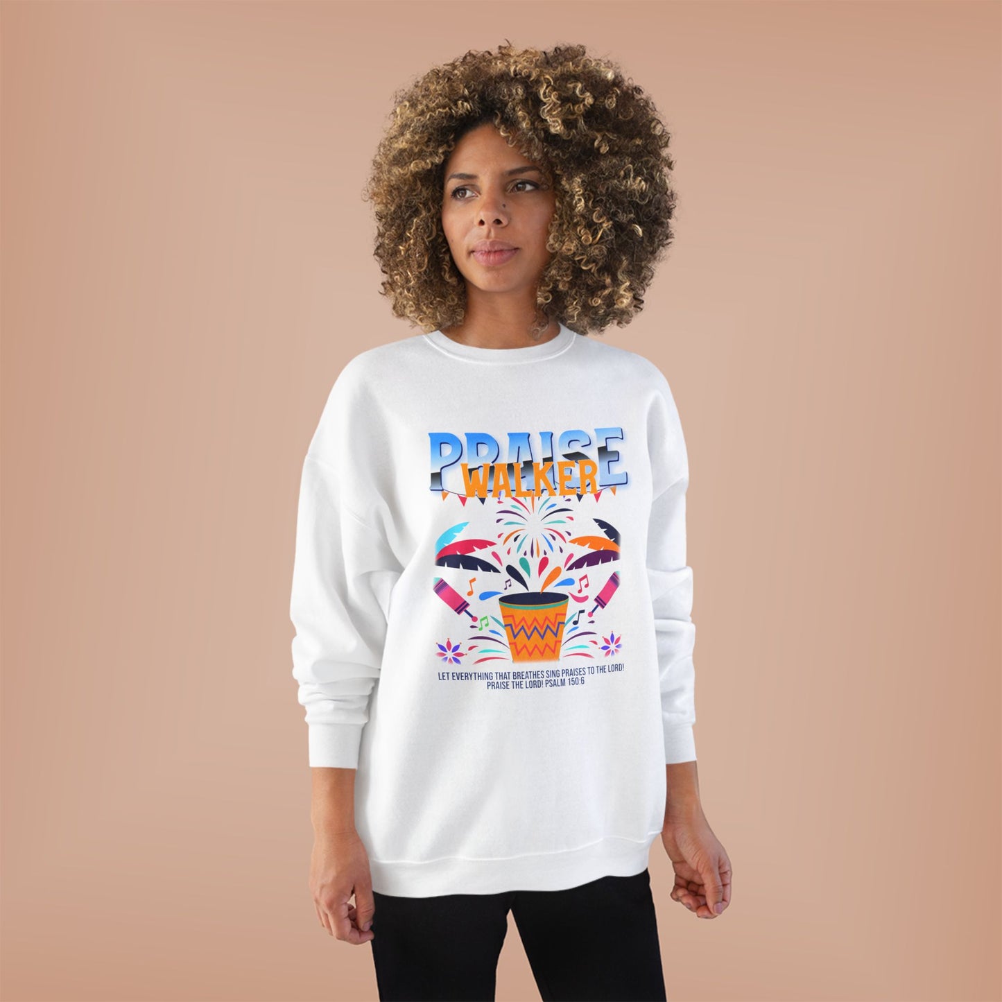 "Praise Walker" Unisex EcoSmart® Crewneck Sweatshirt