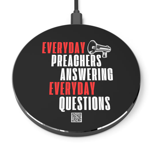 Everyday Preachers... Wireless Charger [Red/White Text]