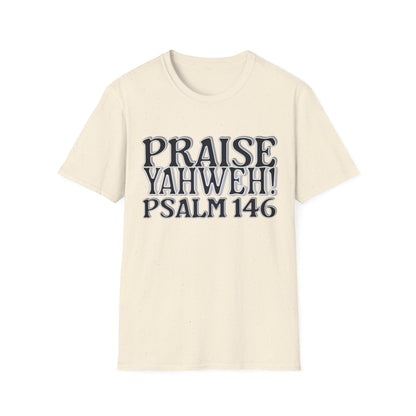 Praise Yahweh! Unisex Softstyle T-Shirt - BlackPrint