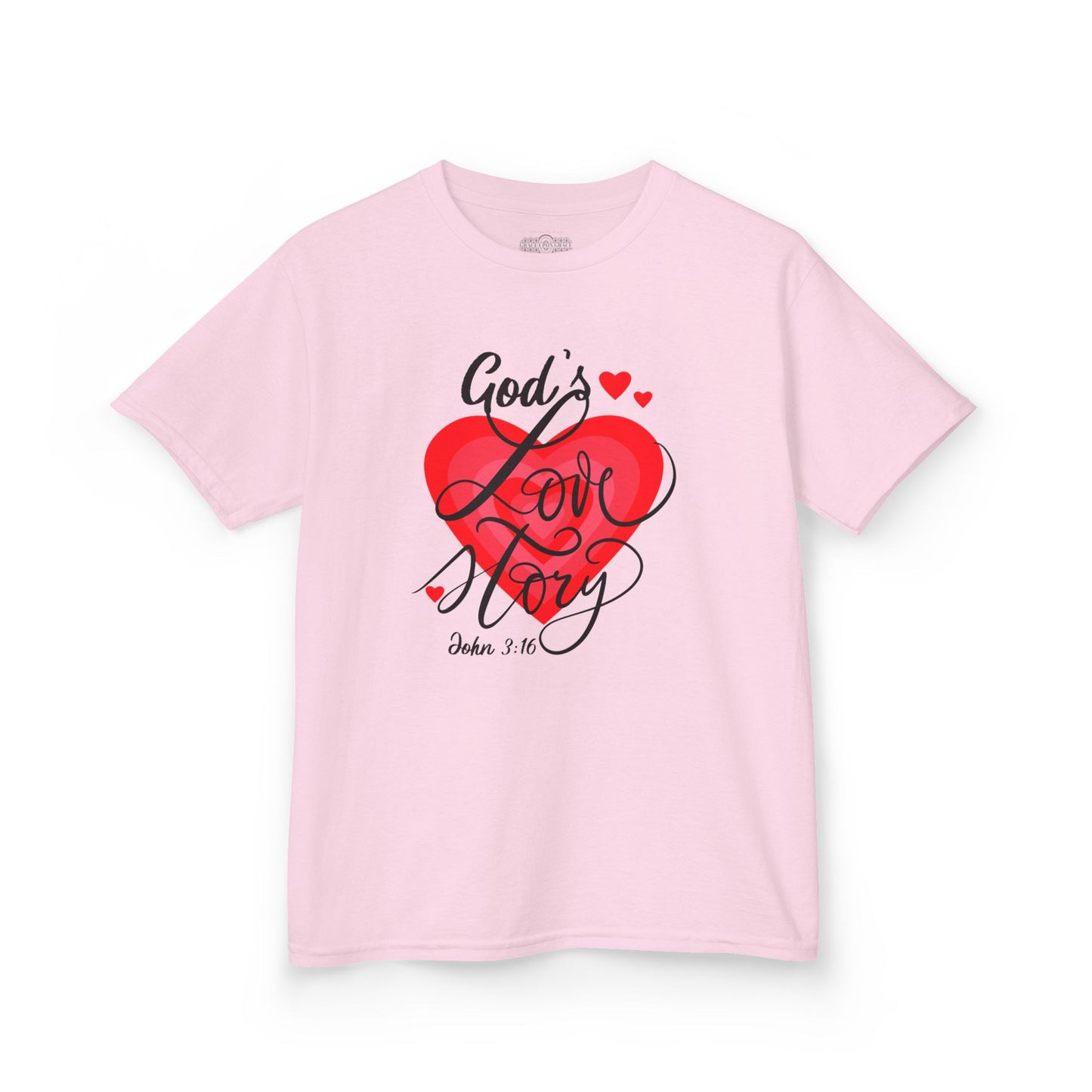 "God's Love Story" Kids Heavy Cotton™ Tee