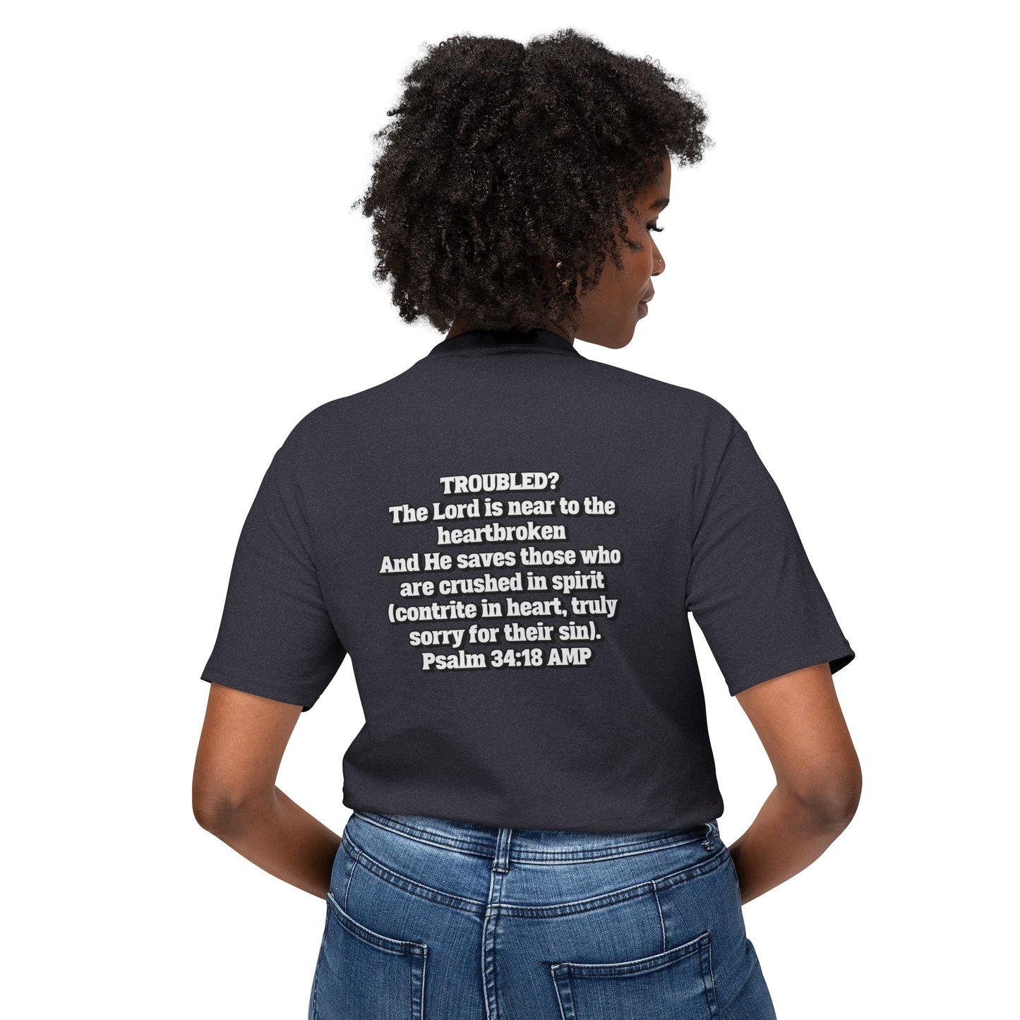 "Troubled? Get to God!" Unisex HD Cotton™ T-shirt