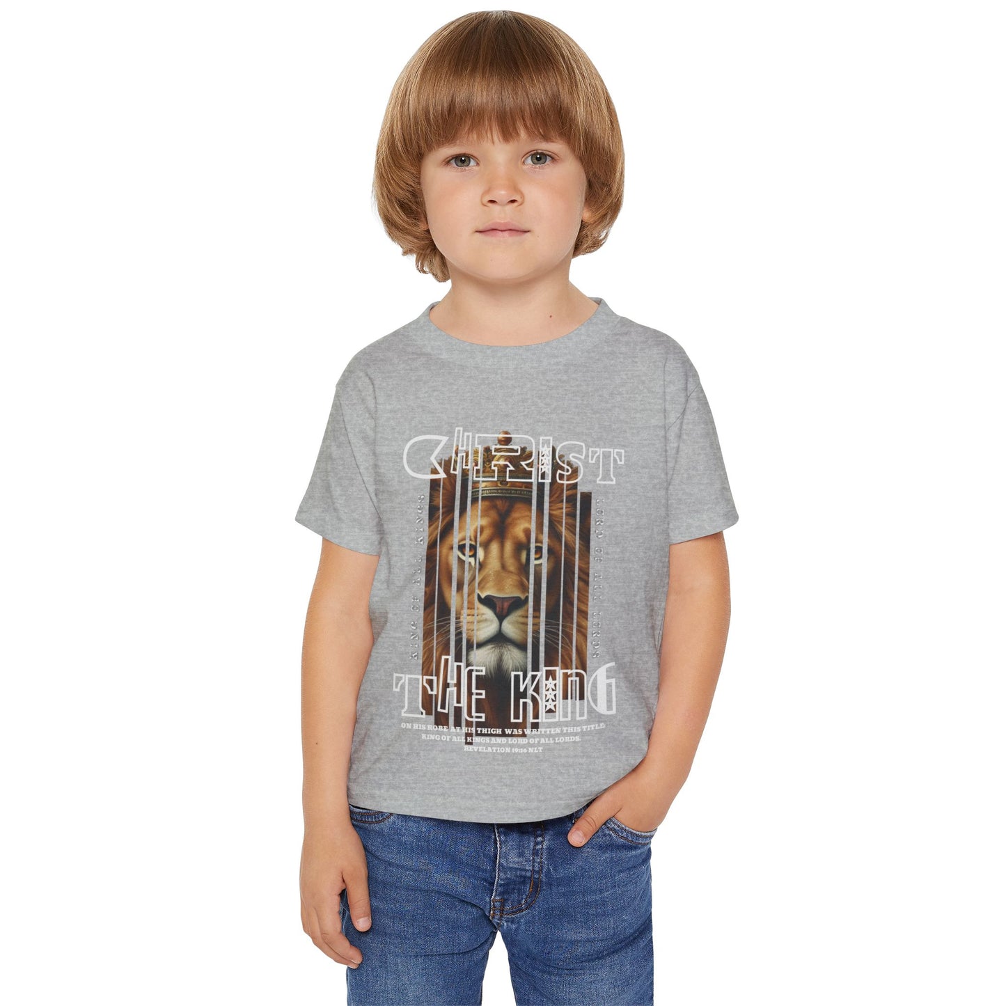 Christ the King Lion Toddler T-Shirt - Heavy Cotton™ Kids Tee
