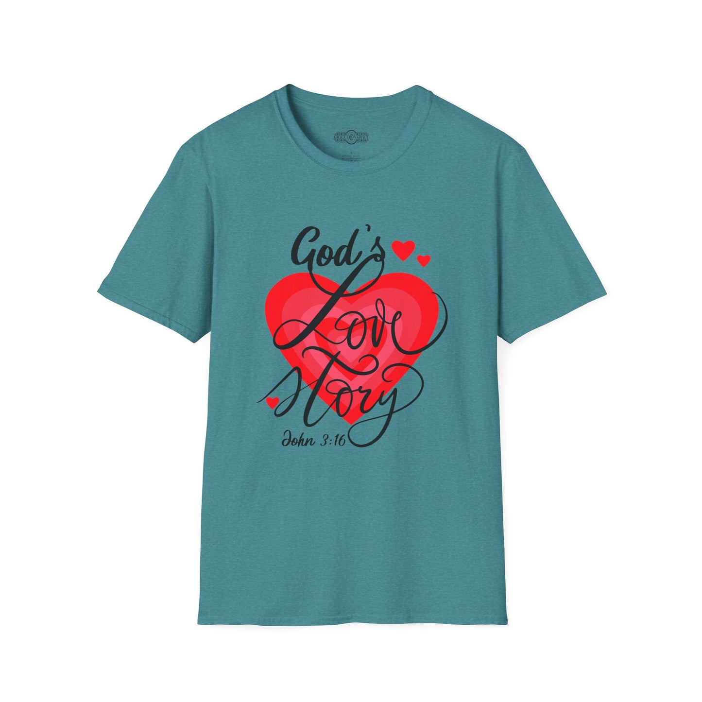 "God's Love Story" Unisex Softstyle T-Shirt