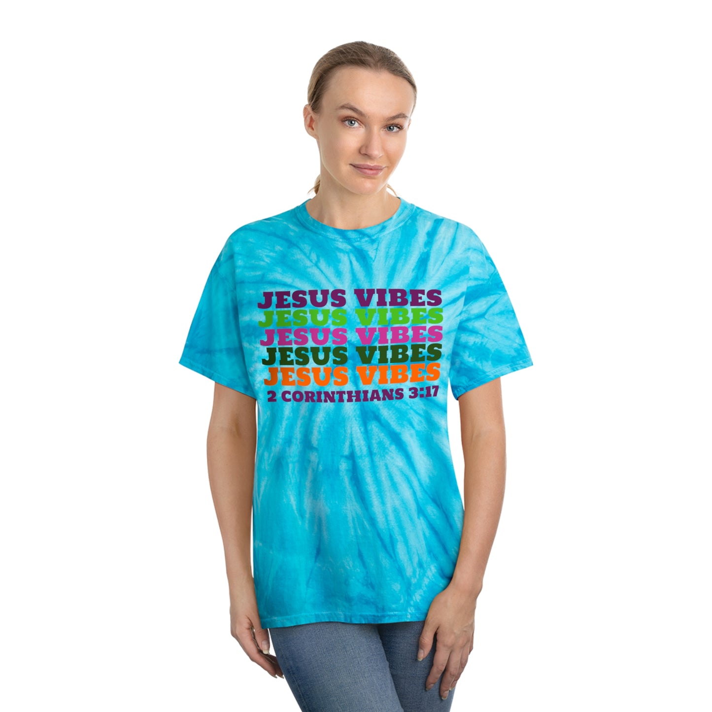 Jesus Vibes Tie-Dye Tee, Cyclone